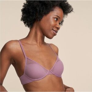 PEPPER All You Mesh Underwire T-Shirt Bra in Grape Shake 34AA